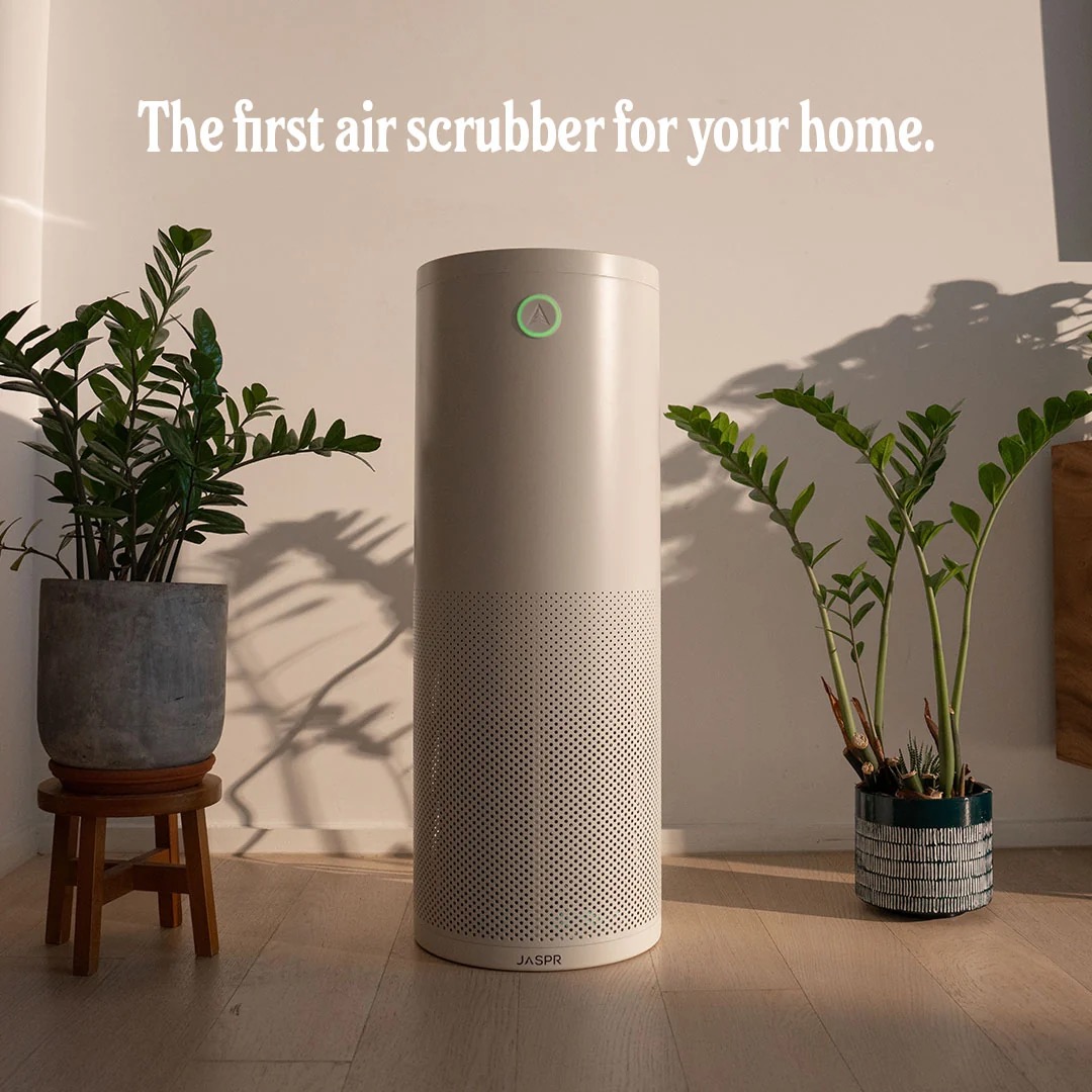 Jaspr air purifier in home